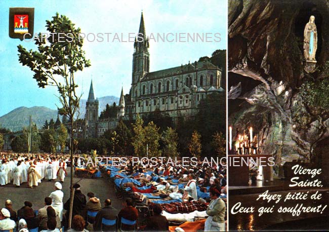 Cartes postales anciennes > CARTES POSTALES > carte postale ancienne > cartes-postales-ancienne.com Occitanie Hautes pyrenees Lourdes