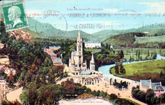 Cartes postales anciennes > CARTES POSTALES > carte postale ancienne > cartes-postales-ancienne.com Occitanie Hautes pyrenees Lourdes