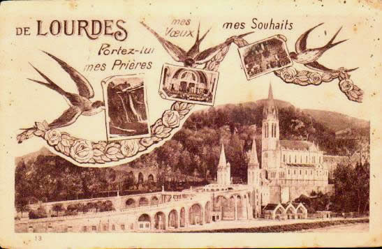 Cartes postales anciennes > CARTES POSTALES > carte postale ancienne > cartes-postales-ancienne.com Occitanie Hautes pyrenees Lourdes