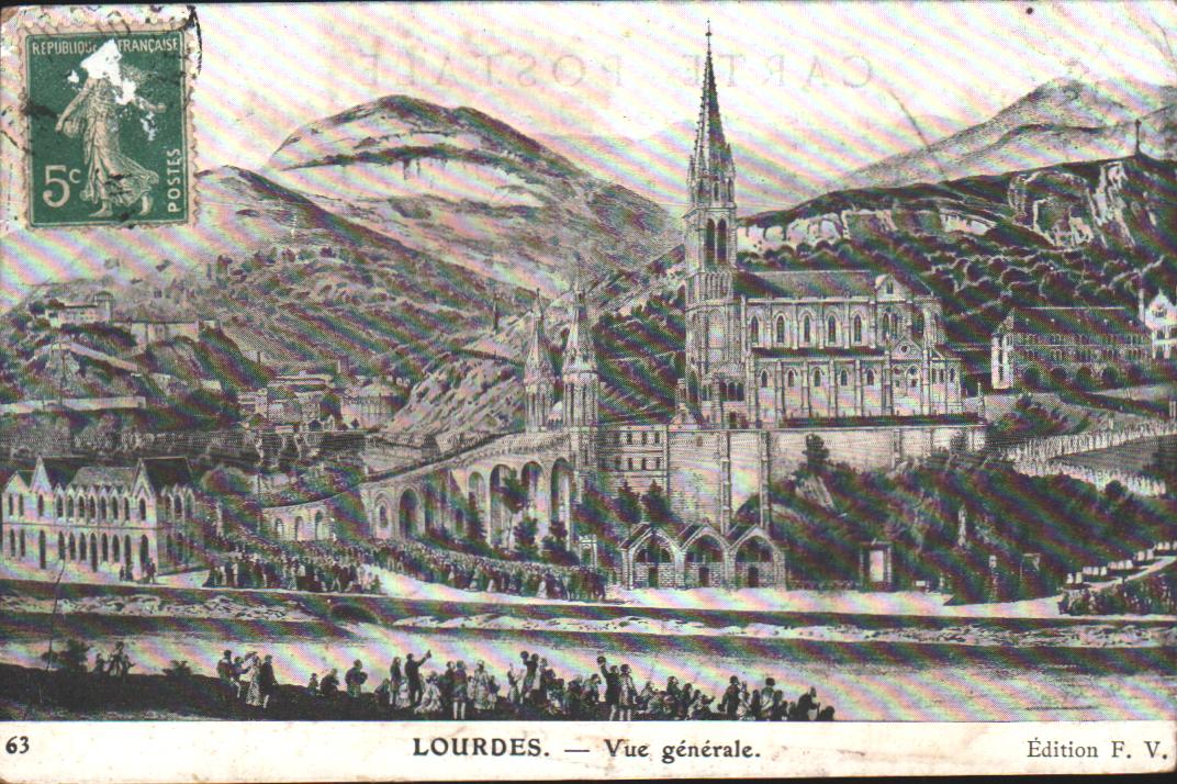 Cartes postales anciennes > CARTES POSTALES > carte postale ancienne > cartes-postales-ancienne.com Occitanie Hautes pyrenees Lourdes