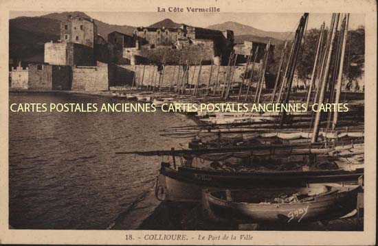 Cartes postales anciennes > CARTES POSTALES > carte postale ancienne > cartes-postales-ancienne.com Occitanie Pyrenees orientales Collioure