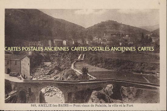 Cartes postales anciennes > CARTES POSTALES > carte postale ancienne > cartes-postales-ancienne.com Occitanie Pyrenees orientales Amelie Les Bains Palalda