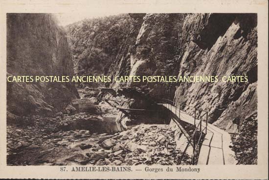 Cartes postales anciennes > CARTES POSTALES > carte postale ancienne > cartes-postales-ancienne.com Occitanie Pyrenees orientales Amelie Les Bains Palalda