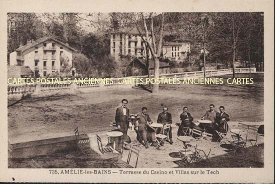 Cartes postales anciennes > CARTES POSTALES > carte postale ancienne > cartes-postales-ancienne.com Occitanie Pyrenees orientales Amelie Les Bains Palalda