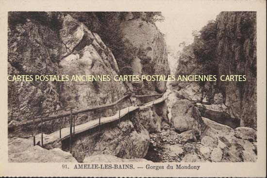 Cartes postales anciennes > CARTES POSTALES > carte postale ancienne > cartes-postales-ancienne.com Occitanie Pyrenees orientales Amelie Les Bains Palalda