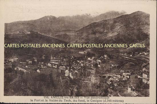 Cartes postales anciennes > CARTES POSTALES > carte postale ancienne > cartes-postales-ancienne.com Occitanie Pyrenees orientales Amelie Les Bains Palalda