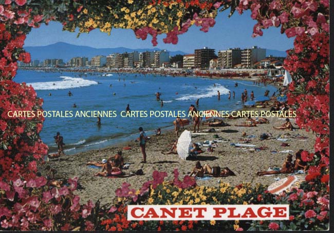 Cartes postales anciennes > CARTES POSTALES > carte postale ancienne > cartes-postales-ancienne.com Occitanie Pyrenees orientales Canet Plage