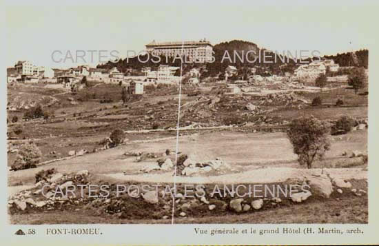 Cartes postales anciennes > CARTES POSTALES > carte postale ancienne > cartes-postales-ancienne.com Occitanie Pyrenees orientales Font Romeu Odeillo Via