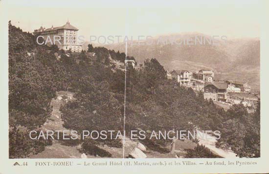 Cartes postales anciennes > CARTES POSTALES > carte postale ancienne > cartes-postales-ancienne.com Occitanie Pyrenees orientales Font Romeu Odeillo Via