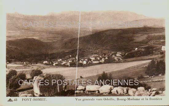 Cartes postales anciennes > CARTES POSTALES > carte postale ancienne > cartes-postales-ancienne.com Occitanie Pyrenees orientales Font Romeu Odeillo Via