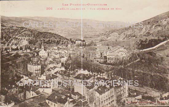 Cartes postales anciennes > CARTES POSTALES > carte postale ancienne > cartes-postales-ancienne.com Occitanie Pyrenees orientales Amelie Les Bains Palalda