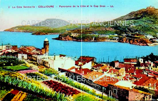 Cartes postales anciennes > CARTES POSTALES > carte postale ancienne > cartes-postales-ancienne.com Occitanie Pyrenees orientales Collioure