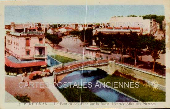 Cartes postales anciennes > CARTES POSTALES > carte postale ancienne > cartes-postales-ancienne.com Occitanie Pyrenees orientales Perpignan