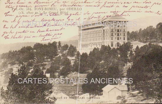 Cartes postales anciennes > CARTES POSTALES > carte postale ancienne > cartes-postales-ancienne.com Occitanie Pyrenees orientales Font Romeu Odeillo Via