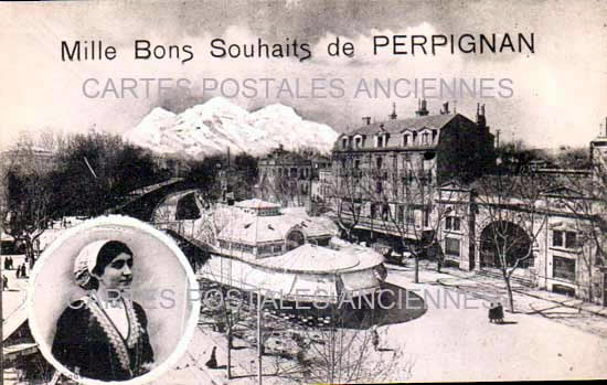 Cartes postales anciennes > CARTES POSTALES > carte postale ancienne > cartes-postales-ancienne.com Occitanie Pyrenees orientales Perpignan