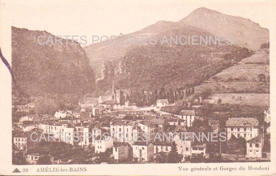 Cartes postales anciennes > CARTES POSTALES > carte postale ancienne > cartes-postales-ancienne.com Occitanie Pyrenees orientales Amelie Les Bains Palalda