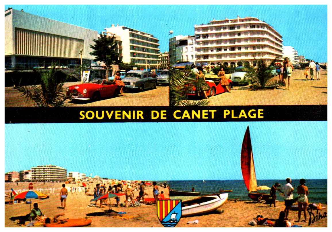 Cartes postales anciennes > CARTES POSTALES > carte postale ancienne > cartes-postales-ancienne.com Occitanie Pyrenees orientales Canet Plage