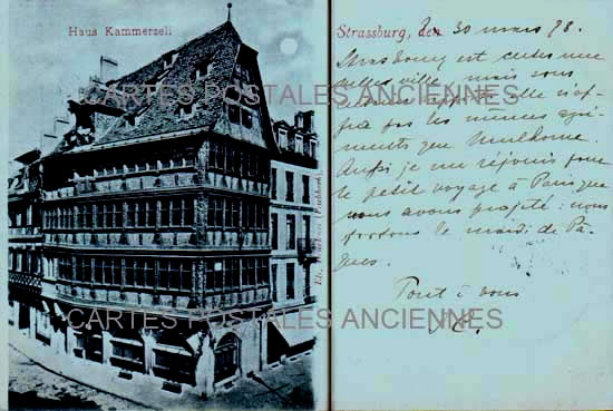 Cartes postales anciennes > CARTES POSTALES > carte postale ancienne > cartes-postales-ancienne.com Bas rhin 67 Strasbourg