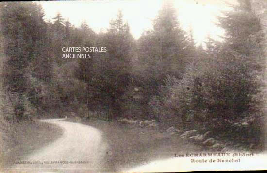 Cartes postales anciennes > CARTES POSTALES > carte postale ancienne > cartes-postales-ancienne.com Auvergne rhone alpes Rhone Les Echarmeaux