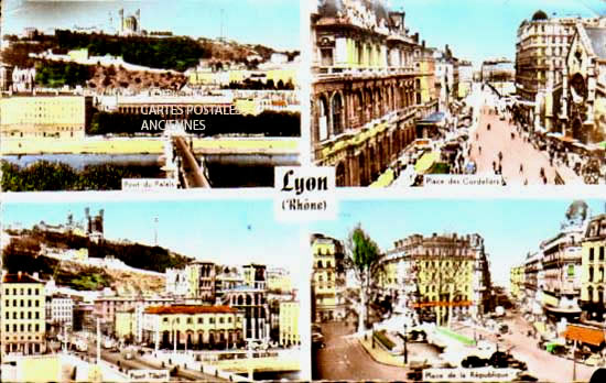 Cartes postales anciennes > CARTES POSTALES > carte postale ancienne > cartes-postales-ancienne.com Auvergne rhone alpes Rhone Lyon