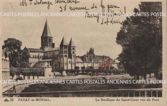 Cartes postales anciennes > CARTES POSTALES > carte postale ancienne > cartes-postales-ancienne.com Bourgogne franche comte Saone et loire Paray Le Monial