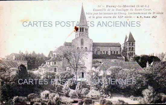 Cartes postales anciennes > CARTES POSTALES > carte postale ancienne > cartes-postales-ancienne.com Bourgogne franche comte Saone et loire Paray Le Monial