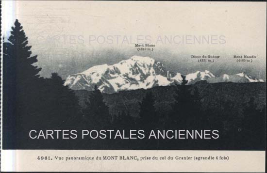 Cartes postales anciennes > CARTES POSTALES > carte postale ancienne > cartes-postales-ancienne.com Auvergne rhone alpes Haute savoie Chamonix Mont Blanc