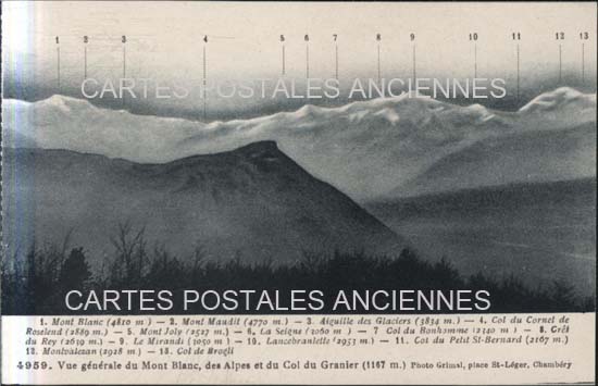 Cartes postales anciennes > CARTES POSTALES > carte postale ancienne > cartes-postales-ancienne.com Auvergne rhone alpes Haute savoie Chamonix Mont Blanc