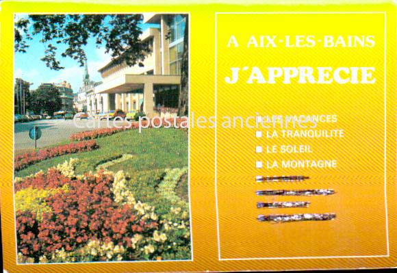 Cartes postales anciennes > CARTES POSTALES > carte postale ancienne > cartes-postales-ancienne.com Auvergne rhone alpes Savoie Aix Les Bains