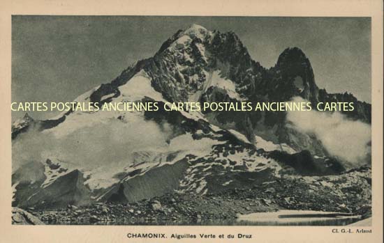 Cartes postales anciennes > CARTES POSTALES > carte postale ancienne > cartes-postales-ancienne.com Auvergne rhone alpes Haute savoie Chamonix Mont Blanc