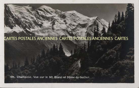 Cartes postales anciennes > CARTES POSTALES > carte postale ancienne > cartes-postales-ancienne.com Auvergne rhone alpes Haute savoie Chamonix Mont Blanc