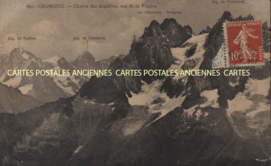 Cartes postales anciennes > CARTES POSTALES > carte postale ancienne > cartes-postales-ancienne.com Auvergne rhone alpes Haute savoie Chamonix Mont Blanc