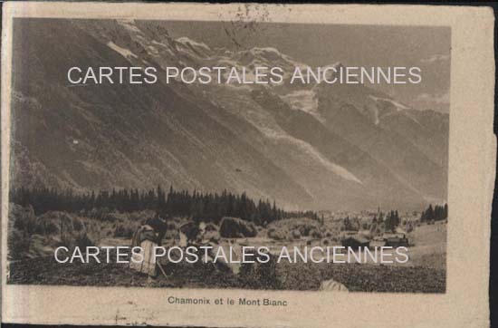 Cartes postales anciennes > CARTES POSTALES > carte postale ancienne > cartes-postales-ancienne.com Auvergne rhone alpes Haute savoie Chamonix Mont Blanc