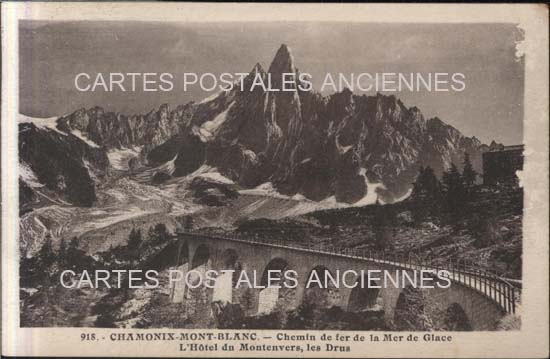 Cartes postales anciennes > CARTES POSTALES > carte postale ancienne > cartes-postales-ancienne.com Auvergne rhone alpes Haute savoie Chamonix Mont Blanc