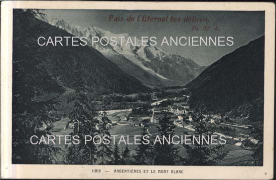 Cartes postales anciennes > CARTES POSTALES > carte postale ancienne > cartes-postales-ancienne.com Auvergne rhone alpes Haute savoie Argentiere