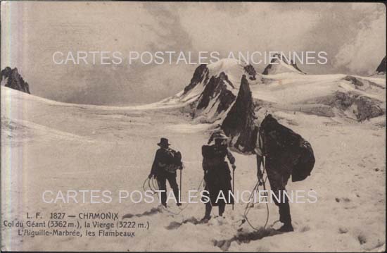 Cartes postales anciennes > CARTES POSTALES > carte postale ancienne > cartes-postales-ancienne.com Auvergne rhone alpes Haute savoie Chamonix Mont Blanc