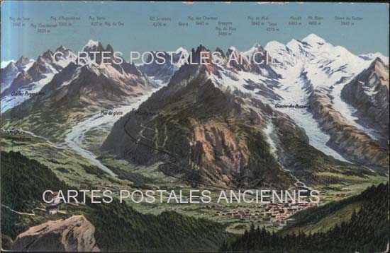 Cartes postales anciennes > CARTES POSTALES > carte postale ancienne > cartes-postales-ancienne.com Auvergne rhone alpes Haute savoie Chamonix Mont Blanc