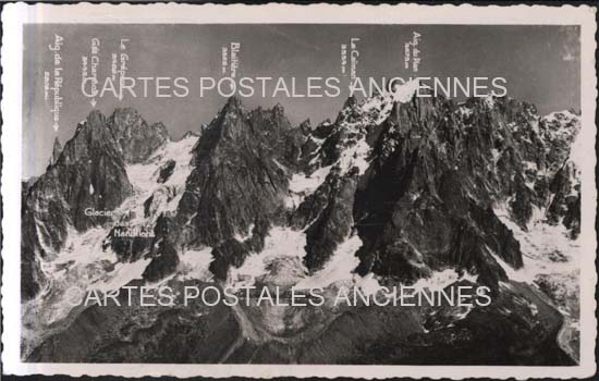 Cartes postales anciennes > CARTES POSTALES > carte postale ancienne > cartes-postales-ancienne.com Auvergne rhone alpes Haute savoie Chamonix Mont Blanc