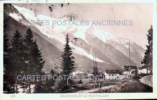 Cartes postales anciennes > CARTES POSTALES > carte postale ancienne > cartes-postales-ancienne.com Auvergne rhone alpes Haute savoie Chamonix Mont Blanc