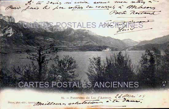 Cartes postales anciennes > CARTES POSTALES > carte postale ancienne > cartes-postales-ancienne.com Auvergne rhone alpes Haute savoie Annecy