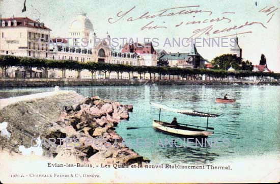 Cartes postales anciennes > CARTES POSTALES > carte postale ancienne > cartes-postales-ancienne.com Auvergne rhone alpes Haute savoie Evian Les Bains