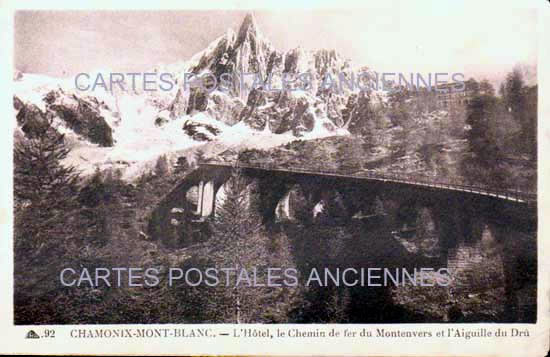 Cartes postales anciennes > CARTES POSTALES > carte postale ancienne > cartes-postales-ancienne.com Auvergne rhone alpes Haute savoie Chamonix Mont Blanc