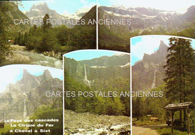 Cartes postales anciennes > CARTES POSTALES > carte postale ancienne > cartes-postales-ancienne.com Auvergne rhone alpes Sixt Fer A Cheval