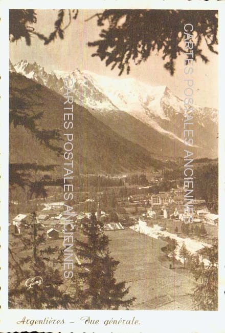 Cartes postales anciennes > CARTES POSTALES > carte postale ancienne > cartes-postales-ancienne.com Auvergne rhone alpes Argentiere