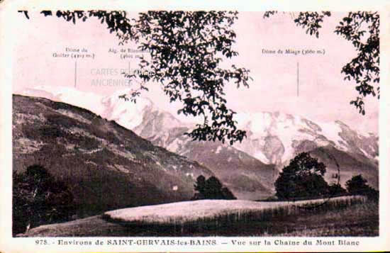 Cartes postales anciennes > CARTES POSTALES > carte postale ancienne > cartes-postales-ancienne.com Auvergne rhone alpes Saint Gervais Les Bains