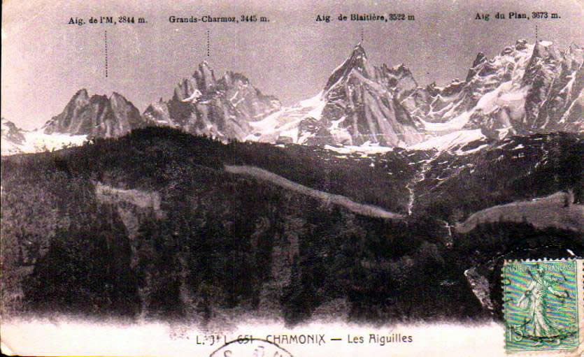 Cartes postales anciennes > CARTES POSTALES > carte postale ancienne > cartes-postales-ancienne.com Auvergne rhone alpes Chamonix Mont Blanc