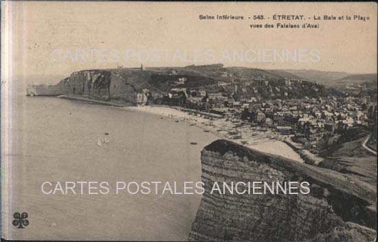 Cartes postales anciennes > CARTES POSTALES > carte postale ancienne > cartes-postales-ancienne.com Normandie Seine maritime Etretat