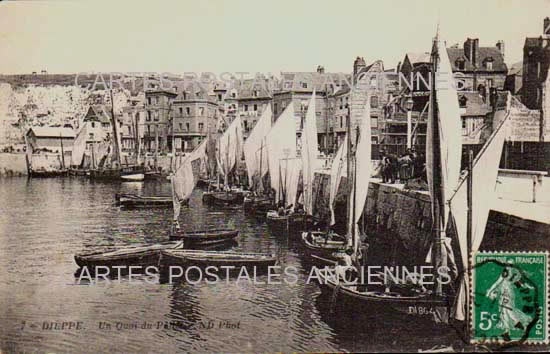 Cartes postales anciennes > CARTES POSTALES > carte postale ancienne > cartes-postales-ancienne.com Normandie Seine maritime Dieppe