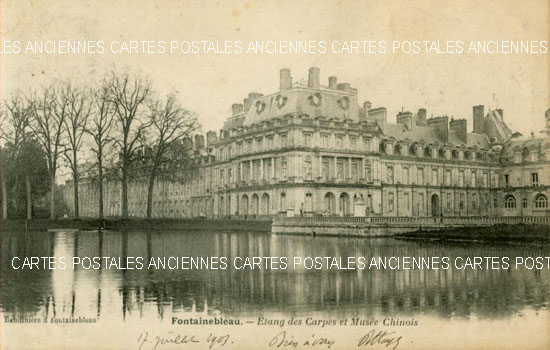 Cartes postales anciennes > CARTES POSTALES > carte postale ancienne > cartes-postales-ancienne.com Ile de france Seine et marne Fontainebleau