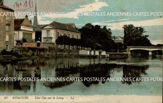 Cartes postales anciennes > CARTES POSTALES > carte postale ancienne > cartes-postales-ancienne.com Ile de france Seine et marne Nemours